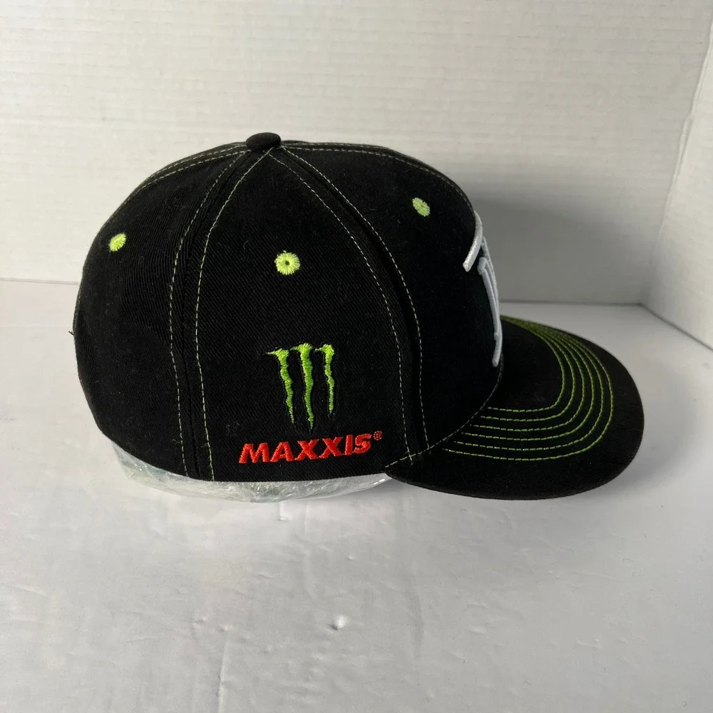 Duo Monster Energy TRD Maxxis Racing Snapback Hat Black Neon Green‎ PBS